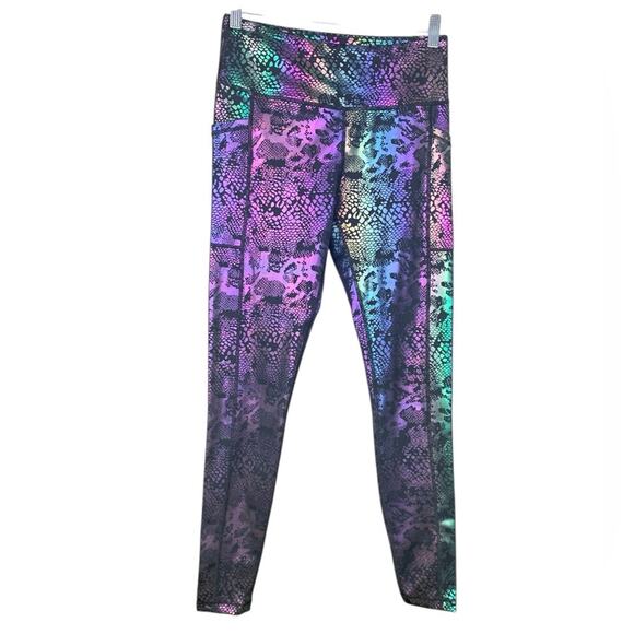 Constantly Varied Gear Pants - CVG Constantly varied gear size small black iridescent leggings ankle workout li
